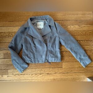 Anthropologie Hei Hei Vegan Suede Moto Jacket - Size XS Petite